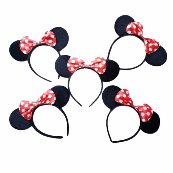 5 Pcs Minnie Mouse Ears Disney Tiara Headbands New - Picture 1 of 4